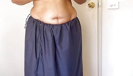 Horny Indian Saree Seduction -  Solo Boobs Pleasure - Wife Ready to be fucked hard