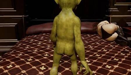 She begs for her tits to be fucked! She begs for Goblin cum! Give her that jizz on her tits and ass!