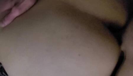 Bent over wife fuck doggystyle until cumshot on back - Amateur PAWG Milf