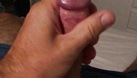 Late night wank leads to messy cumshot