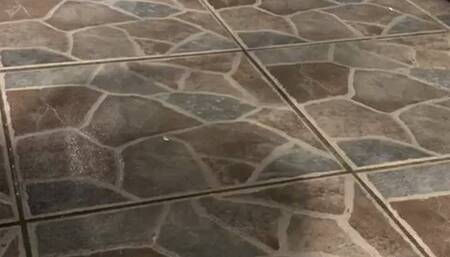 pizza crushed under red sole high heel boots