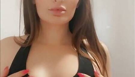 Horny Aussie College University Student Striptease & Touching Herself
