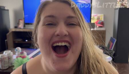 Hot BBW Wife Blowjob Cum Swallow with a Smile!!