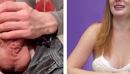 SHE REACTS Do Sam and Jade Like Big Dicks? The answer will surprise you while they watch free porn