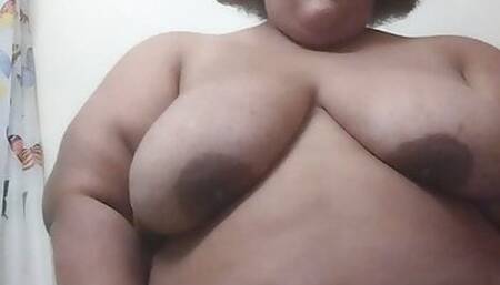 Fat slut shows off her obese body