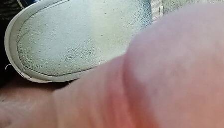 I like to smear my big dick with saliva for better friction between hand and dick