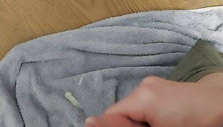 Tight Foreskin cum briefs wank