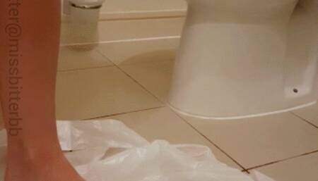 Puking on my own feet