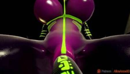 Qhala Tail-Fucking Herself - AliceAnne3D - SFM