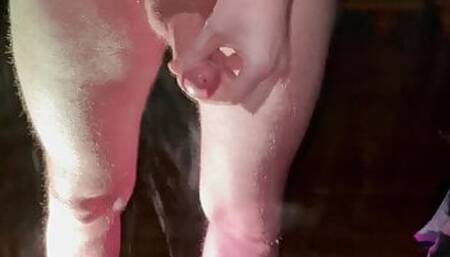 Twink playing in front of the mirror (+cumshot)