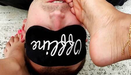 Sexy Face Massage With Her Sexy Feet