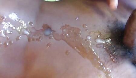 Big Loaded Cum In My Bally hot cum with big balck dick
