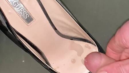 jerk off high heels and cum