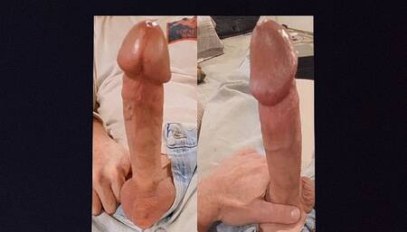 Solo male big cock soft to hard big dick huge cock accidental cumshot oops big cumshot