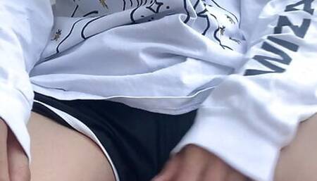 Asian pussy outside teasing