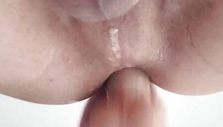 Bottom view of how I fuck my anal.
