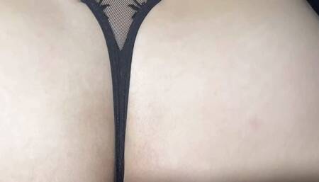 Opening a sexy thong! Doggy style with a cute Latin ass.
