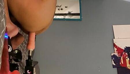 Taking an Anal pounding at full speed
