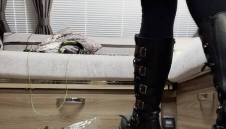 New rock boots crush and trample flowers