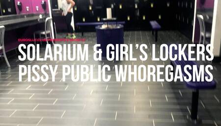 Solarium and Girl's Lockers Pissy Public Whoregasms (ES178)