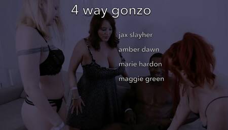 Jax Slayher 4 way Gonzo Hardcore Gangbang