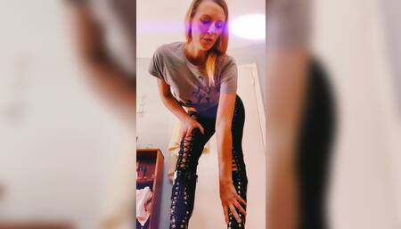 Biker Bitch Makes You Her Cuck