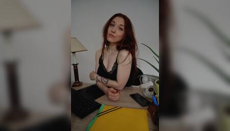 JOI - A sexy bet with your coworker.