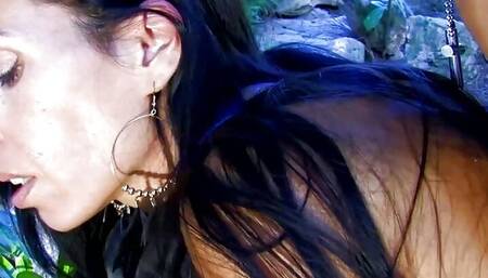 The beautiful body is twisting and turning while the chick