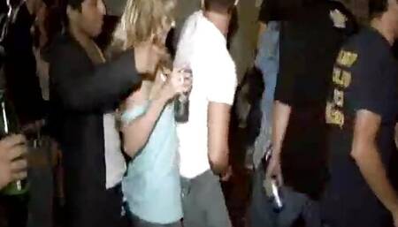 Coed whore fucked in front of everyone