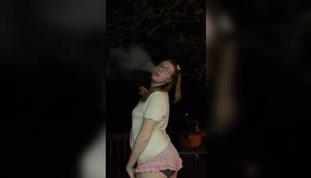 Smoking that good herb..