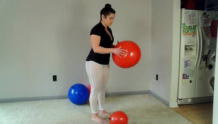 Mom's Booty Balloon Popping Challenge