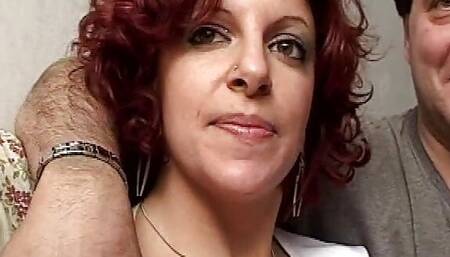 Busty Italian redhead girl shows her skills having sex