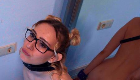 Tied Up for Face Fuck Deepthroat & Facial - 18 Babe Sloppy Blowjob Slut