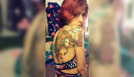 Cum slut does just what she told