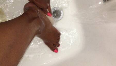 Sexy foot scrub