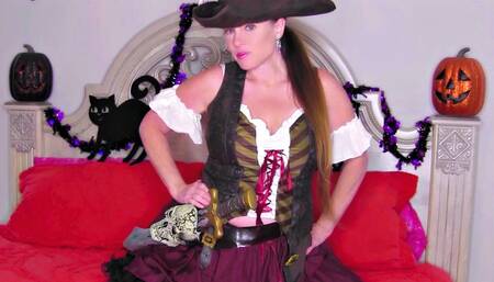 Sexy MILF Pirate Wench Nikki Dildo Fucking