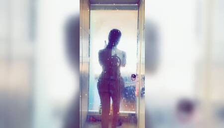 shower big booty Arab girl