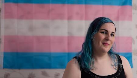 Sky masturbating to orgasm