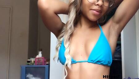 Horny Bikini Slut Cums