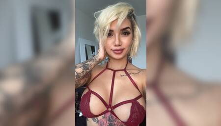 Hand job and deep blowJob to my large dildo cock