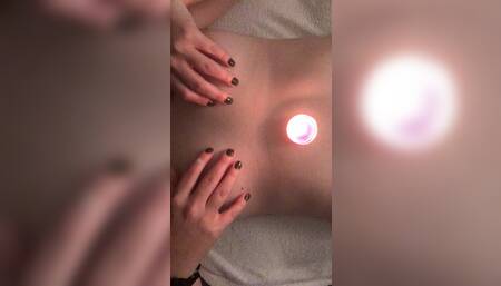 Breast wax play
