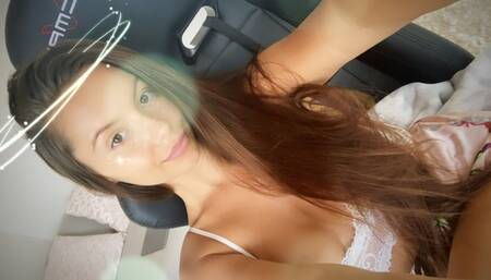 Let's make this gaming chair wild and dirty with my pussy fuc!