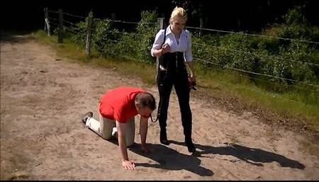 Meinen ungehorsamen Köter bestraft