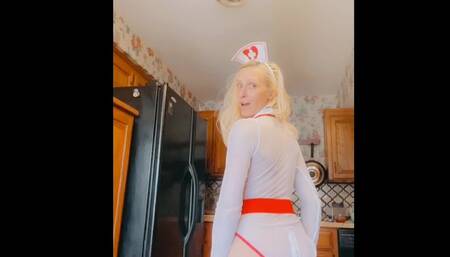 Sexy Nurse Solo Play & Relaxation