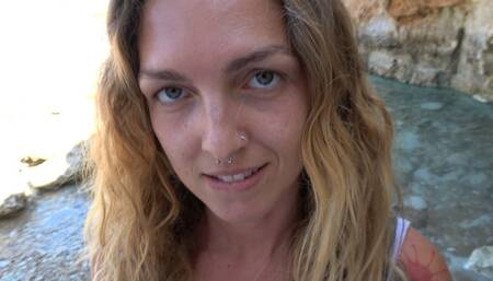 Outdoor Quickie with Facial & Cum Swallow!!