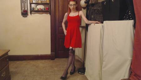 Red Dress Strip Tease Solo