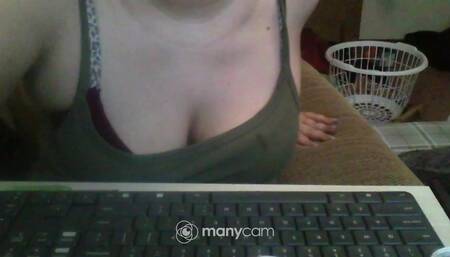 Playing with myself trying not to get caught!!