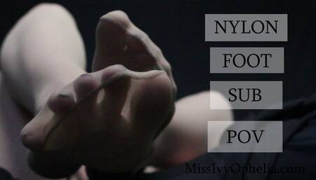 Nylon Foot Sub POV - CFNM