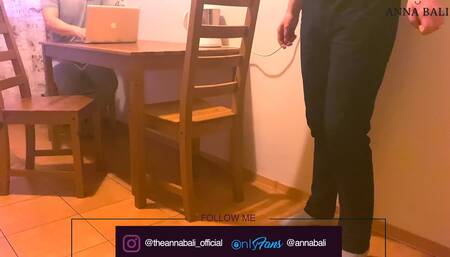 while a friend was sitting at the computer fucked his girlfriend