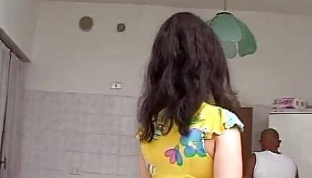 Perverted sex with the Italian slut friend amateur video